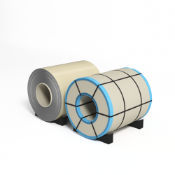 Рулон оцинкованный с полимерным покрытием полиэстер 0,6х1250мм RAL 1015 Светлая слоновая кость