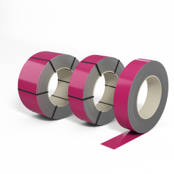 Лента оцинкованная с полимерным покрытием полиэстер (штрипс) 0,7мм RAL 4010 Телемагента