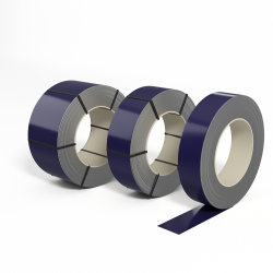 Лента оцинкованная с полимерным покрытием полиэстер (штрипс) 0,65мм RAL 5022 Ночной синий