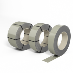 Лента оцинкованная с полимерным покрытием (штрипс) полиэстер 0,6мм RAL 7032 Галечный серый