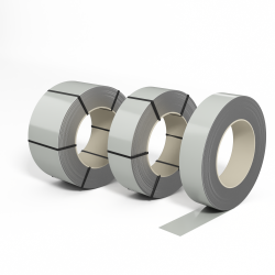 Лента оцинкованная с полимерным покрытием полиэстер (штрипс) 0,7мм RAL 9018 Папирусно-белый