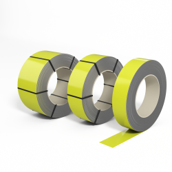 Лента оцинкованная с полимерным покрытием (штрипс) полиэстер 0,5мм RAL 1016 Жемчужно-белый