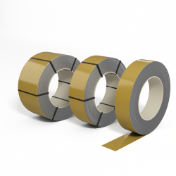 Лента оцинкованная с полимерным покрытием (штрипс) 0,8мм RAL 1024 Охра жёлтая