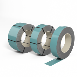 Лента оцинкованная с полимерным покрытием (штрипс) полиэстер 0,4мм RAL 6034 Пастельно-бирюзовый