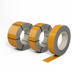 Лента оцинкованная с полимерным покрытием полиэстер (штрипс) 1,0мм RAL 1007 Нарциссово-жёлтый