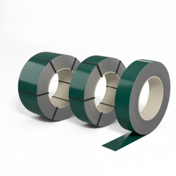Лента оцинкованная с полимерным покрытием (штрипс) полиэстер 0,45мм RAL 6026 Опаловый зелёный