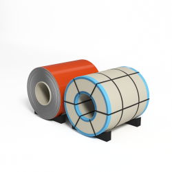 Рулон оцинкованный с полимерным покрытием полиэстер 0,4х1250мм RAL 2009 Транспортный оранжевый