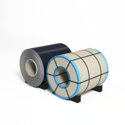 Рулон оцинкованный с полимерным покрытием полиэстер 0,45х1250мм RAL 5011 Стально-синий