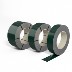 Лента оцинкованная с полимерным покрытием (штрипс) полиэстер 0,45мм RAL 6005 Зелёный мох