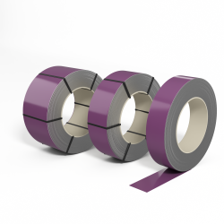 Лента оцинкованная с полимерным покрытием (штрипс) полиэстер 0,5мм RAL 4001 Красно-сиреневый