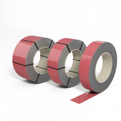 Лента оцинкованная с полимерным покрытием полиэстер (штрипс) 0,9мм RAL 3014 Розовый антик