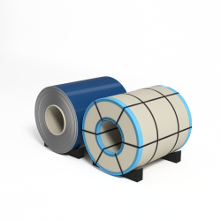 Рулон оцинкованный с полимерным покрытием полиэстер 0,7х1250мм RAL 5019 Капри синий