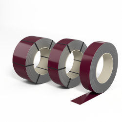 Лента оцинкованная с полимерным покрытием (штрипс) полиэстер 0,5мм RAL 4004 Бордово-фиолетовый