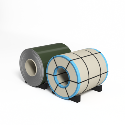 Рулон оцинкованный с полимерным покрытием полиэстер 0,7х1250мм RAL 6003 Оливково-зелёный