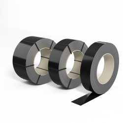 Лента оцинкованная с полимерным покрытием (штрипс) полиэстер 0,4мм RAL 8022 Чёрно-коричневый