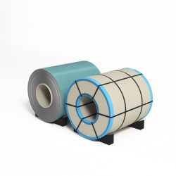 Рулон оцинкованный с полимерным покрытием полиэстер 0,6х1250мм RAL 6034 Пастельно-бирюзовый