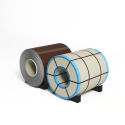 Рулон оцинкованный с полимерным покрытием полиэстер 0,7х1250мм RAL 8011 Орехово-коричневый