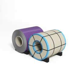 Рулон оцинкованный с полимерным покрытием полиэстер 0,9х1250мм RAL 4005 Сине-сиреневый