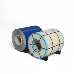 Рулон оцинкованный с полимерным покрытием полиэстер 0,5х1250мм RAL 5005 Сигнальный синий