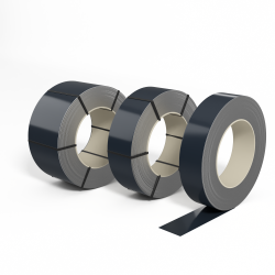 Лента оцинкованная с полимерным покрытием (штрипс) полиэстер 0,45мм RAL 5008 Серо-синий