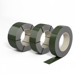 Лента оцинкованная с полимерным покрытием полиэстер (штрипс) 0,65мм RAL 6003 Оливково-зелёный