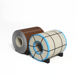 Рулон оцинкованный с полимерным покрытием полиэстер 1,0х1250мм RAL 8007 Олень коричневый