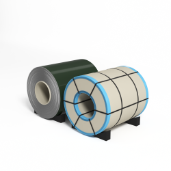 Рулон оцинкованный с полимерным покрытием полиэстер 0,9х1250мм RAL 6020 Хромовый зелёный