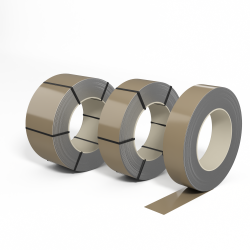 Лента оцинкованная с полимерным покрытием (штрипс) полиэстер 0,5мм RAL 1019 Серо-бежевый