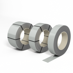 Лента оцинкованная с полимерным покрытием (штрипс) 0,8мм RAL 7038 Агатовый серый