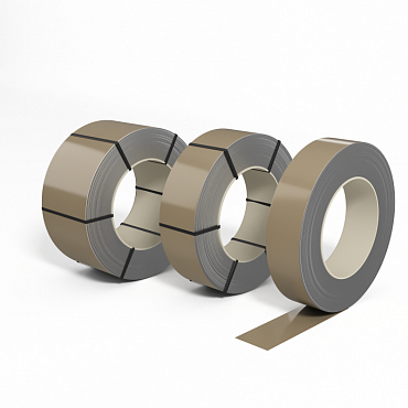 Лента оцинкованная с полимерным покрытием (штрипс) 0,8мм RAL 1019 Серо-бежевый