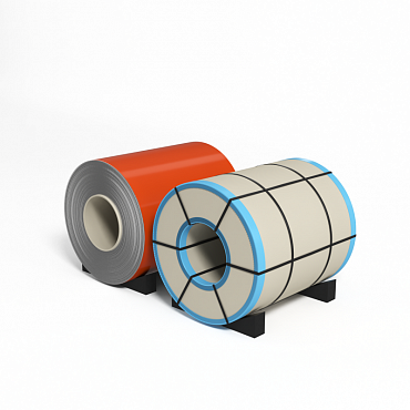 Рулон оцинкованный с полимерным покрытием полиэстер 0,5х1250мм RAL 2009 Транспортный оранжевый