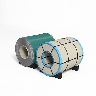 Рулон оцинкованный с полимерным покрытием полиэстер 0,9х1250мм RAL 6033 Мятно-бирюзовый