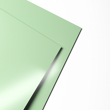 Лист оцинкованный с полимерным покрытием полиэстер 0,5х1250мм RAL 6019 Бело-зелёный