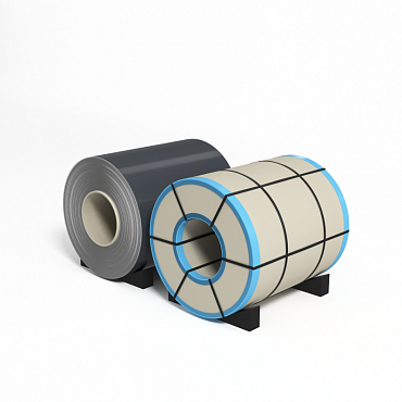 Рулон оцинкованный с полимерным покрытием полиэстер 0,55х1250мм RAL 7015 Сланцево-серый