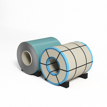 Рулон оцинкованный с полимерным покрытием полиэстер 0,7х1250мм RAL 6034 Пастельно-бирюзовый