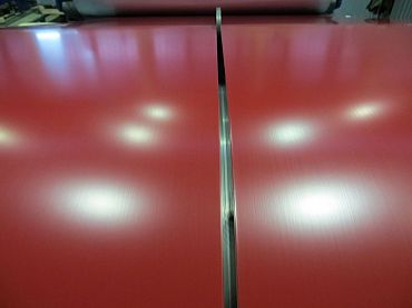 Лист оцинкованный с полимерным покрытием полиэстер 0,7х1250мм RAL 3009 Оксид красный