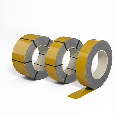 Лента оцинкованная с полимерным покрытием полиэстер (штрипс) 1,0мм RAL 1005 Медово-жёлтый