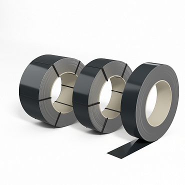 Лента оцинкованная с полимерным покрытием (штрипс) 0,8мм RAL 7016 Антрацитово-серый