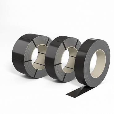 Лента оцинкованная с полимерным покрытием (штрипс) полиэстер 0,5мм RAL 8019 Серо-коричневый