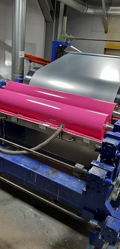 Лист оцинкованный с полимерным покрытием полиэстер 0,5х1250мм RAL 3001 Сигнальный красный