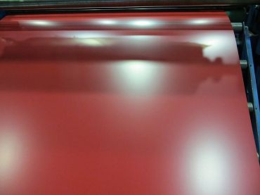 Отмотка оцинкованная с полимерным покрытием 0,8х1250мм RAL 3003