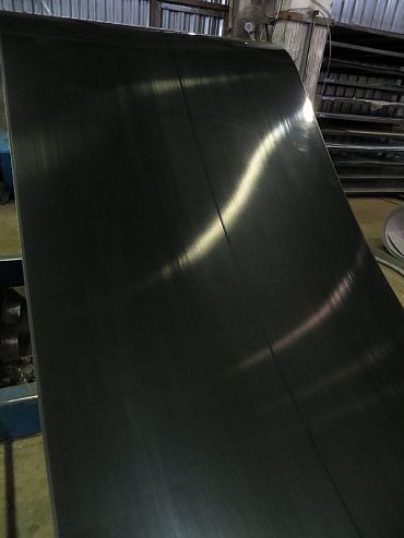 Лист оцинкованный с полимерным покрытием полиэстер 1,0х1250мм RAL 9011 Графитно-чёрный