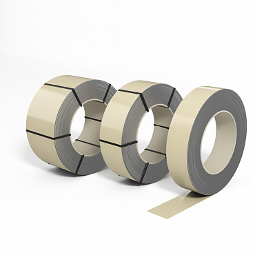 Лента оцинкованная с полимерным покрытием (штрипс) полиэстер 0,55мм RAL 1015 Светлая слоновая кость