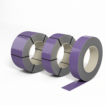 Лента оцинкованная с полимерным покрытием (штрипс) полиэстер 0,45мм RAL 4011 Перламутрово-фиолетовый
