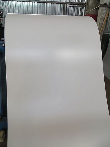 Лента оцинкованная с полимерным покрытием полиэстер (штрипс) 1,0мм RAL 9023 Перламутровый тёмно-серый