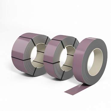 Лента оцинкованная с полимерным покрытием (штрипс) полиэстер 0,4мм RAL 4009 Пастельно-фиолетовый