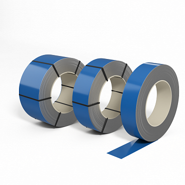 Лента оцинкованная с полимерным покрытием (штрипс) 0,8мм RAL 5015 Небесно-синий