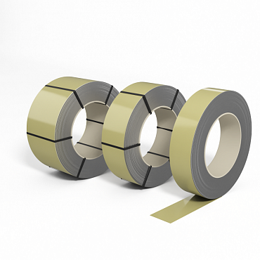 Лента оцинкованная с полимерным покрытием полиэстер (штрипс) 1,0мм RAL 1000 Зелёно-бежевый