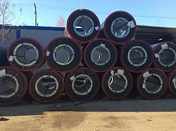 Рулон оцинкованный с полимерным покрытием полиэстер 0,65х1250мм RAL 8004 Медно-коричневый