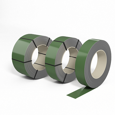 Лента оцинкованная с полимерным покрытием (штрипс) полиэстер 0,5мм RAL 6011 Резедово-зелёный